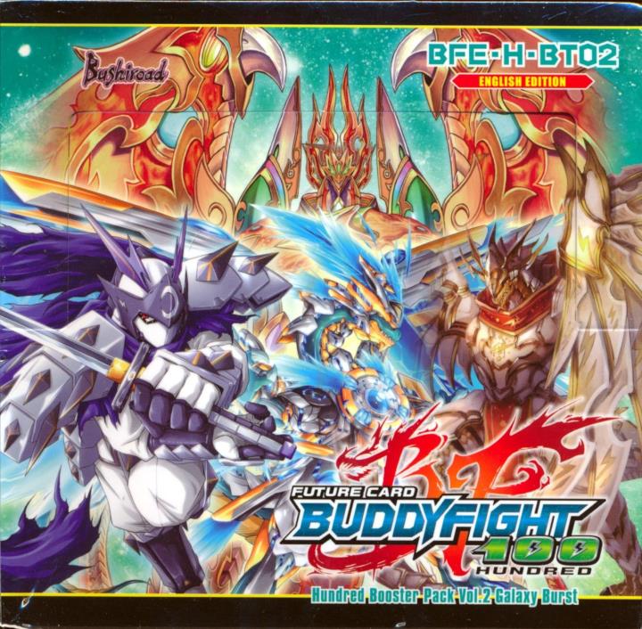 English BFE BuddyFight BFE-H-BT02 Galaxy Burst Booster Box SEALED!!