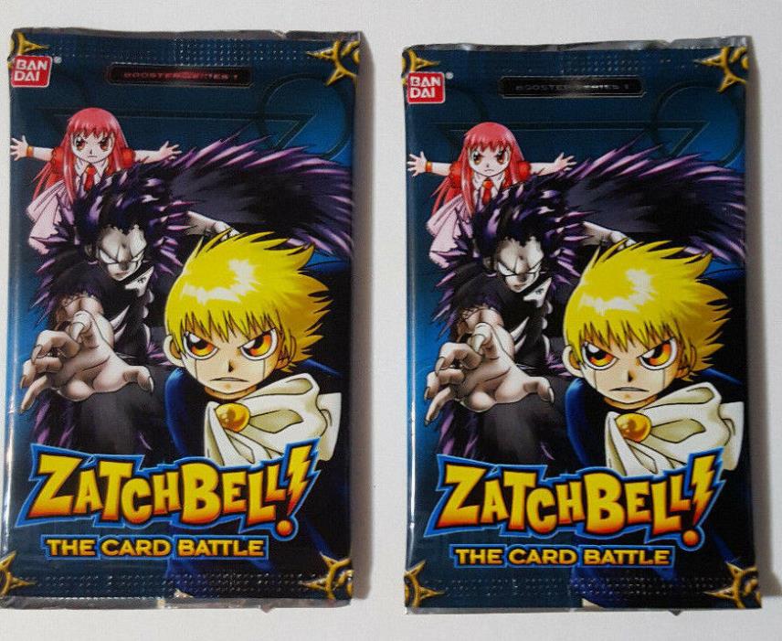 Zatch Bell CCG Booster Packs Blue Series 1 (2005) (2 packs per lot) - SEALED