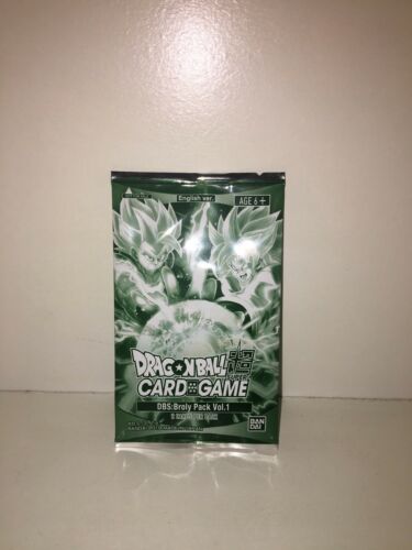 Dragon Ball Z Super Card Game Broly Pack Vol.1 Sealed Promo Pack Bandai 2 Cards