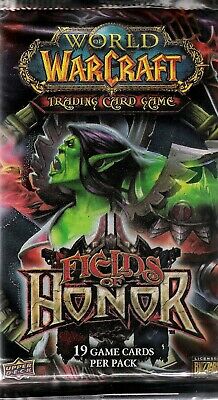 World of Warcraft WOW  ==> Fields of Honor <==  Sealed 19-Card Booster Packs X1