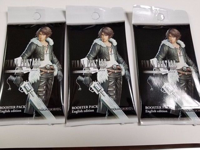 Final Fantasy TCG OPUS 2 II Factory Sealed 3 BOOSTER PACKS