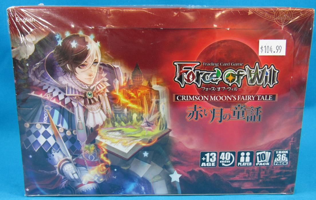 Force of Will Trading Card Game Crimson Moon's Fairytale Booster Box NEW SEALED