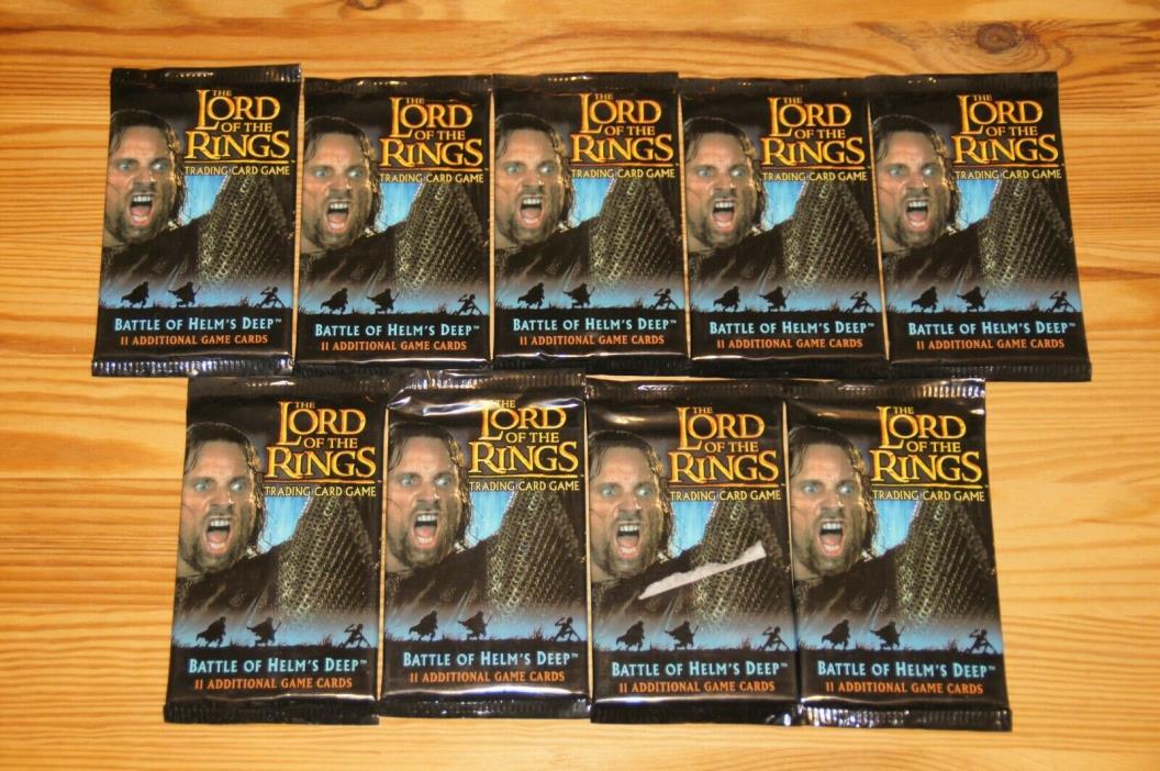 9x The Lord of the Rings Trading Card Game - Battle of Helm's Deep - Sealed Pack