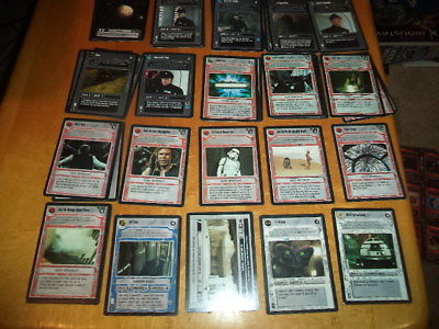 Lot of 80+ Decipher Star Wars Card Game CCG Cards