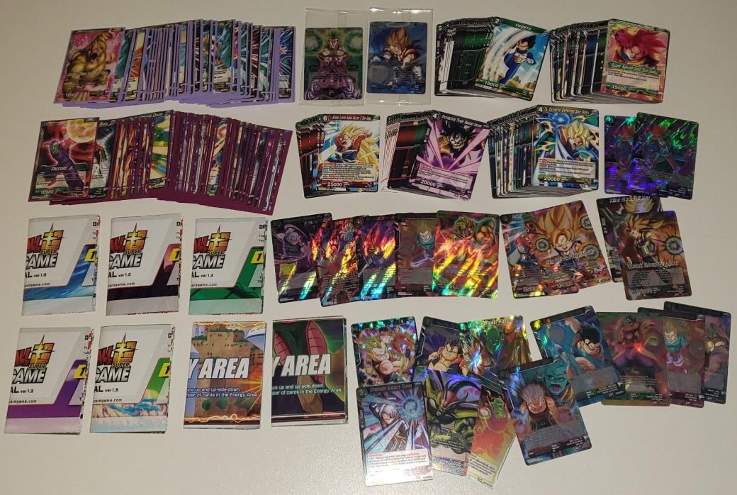 Dragon Ball Super Card Game Lot of Roughly 400 to 500 Random Cards