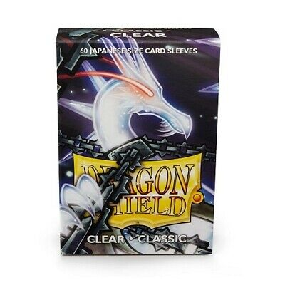 Dragon Shield 60 Deck Protector Sleeves Japanese size Clear AT-10601 Yugioh TCG