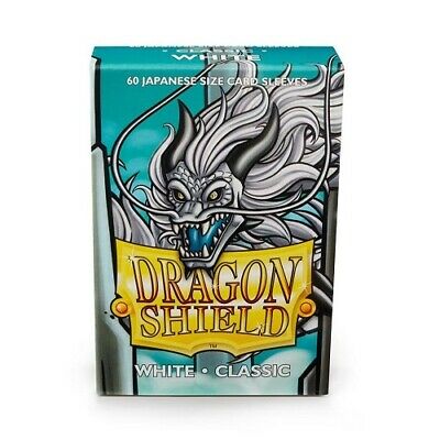 Dragon Shield 60 Deck Protector Sleeves Japanese size White AT-10605 Yugioh TCG