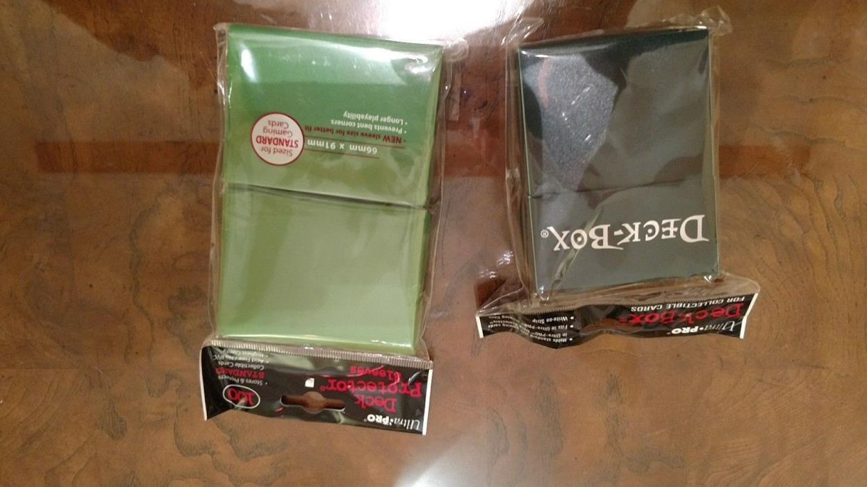 1 Deck Box and 100 Card Sleeves Acid Free No PVC NEW