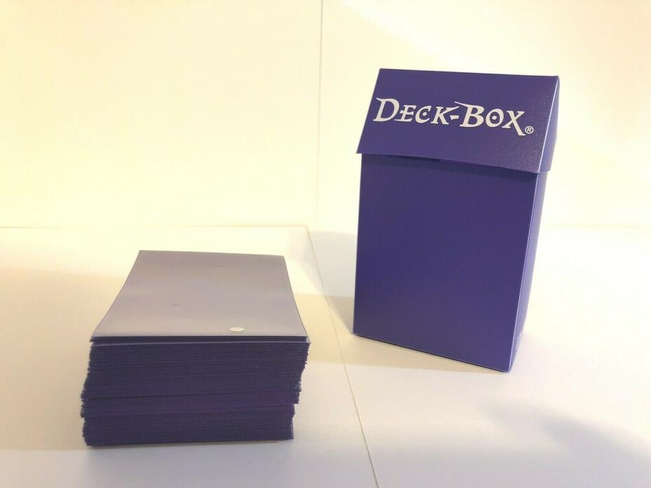 Ultra Pro Purple Deck Box w/ 100 Standard Ultra Pro Purple matte sleeves