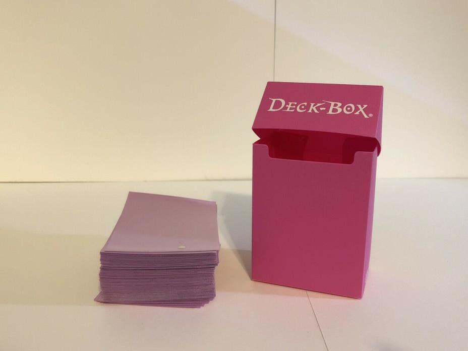 Ultra Pro Bright Pink Deck Box w/ 100 Standard Ultra-Pro Pink Sleeves