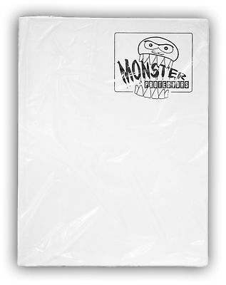 Monster Binder - 9 Pocket Matte White Album - Holds 160 Yugioh, Magic, and Po...
