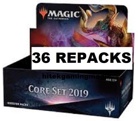 CORE 2019 Magic:Gathering REPACK 36 Pack Booster Box w/Rares+Foils &2 Mythic