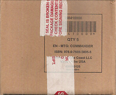 MTG Magic the Gathering - Factory Sealed - English Commander 2011 Case Set (5)