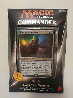 Call the Spirits Magic the Gathering Commander Sealed Card Deck 2015 MTG
