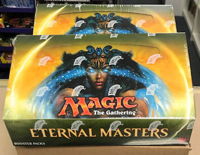 Eternal Masters Magic The Gathering Case / 4 Booster Boxes / 96 PACKS NEW SEALED