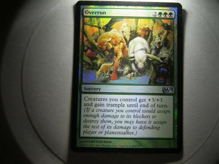 Overrun FOIL See Photos  Free Ship MTG Ship US Only