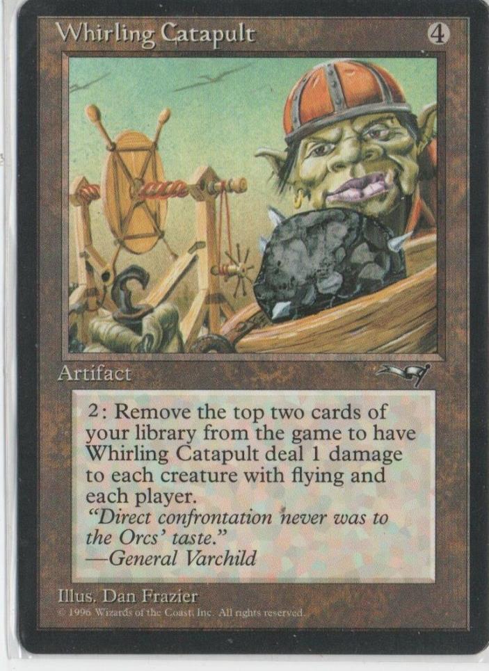 2 Whirling Catapult - Magic the Gathering - Light Played  Alliances Dan Frazier.