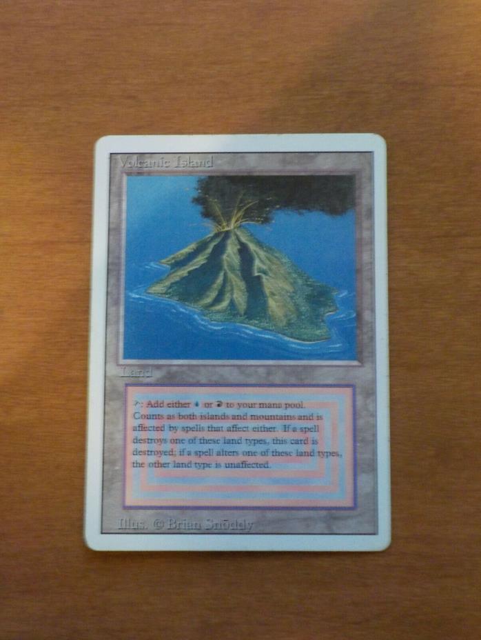 Magic The Gathering MTG Volcanic Island Card Revisied Edition