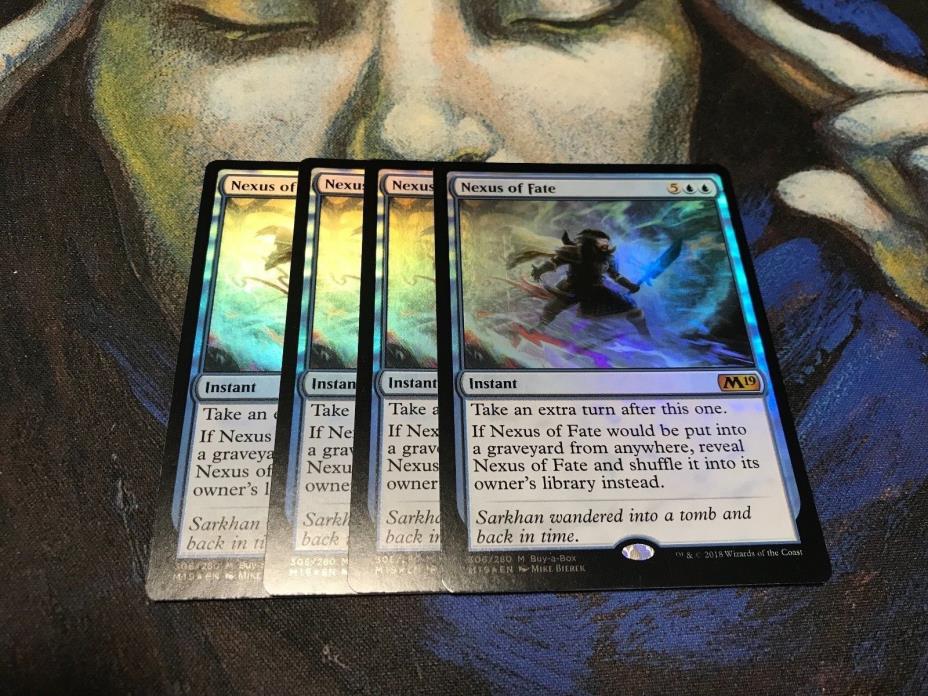 MTG Magic the Gathering x4 Nexus of Fate Buy a Box M19 Core Set PROMO NM