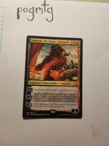 1x MTG Rivals of Ixalan Angrath, the Flame-Chained, NM-Mint, English