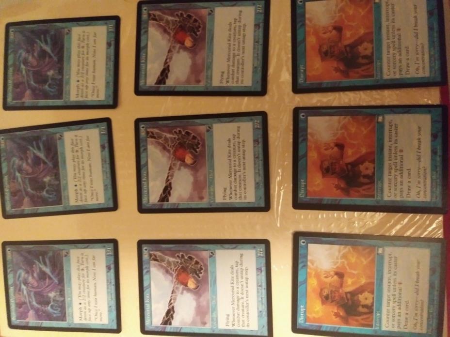 MTG Magic the Gathering Blue Lot of 20 including Man-o'-War from Vision