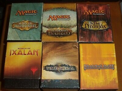 Empty Fat Pack Boxes Box Magic the Gathering MTG Time Spiral Mirrodin Lot 14
