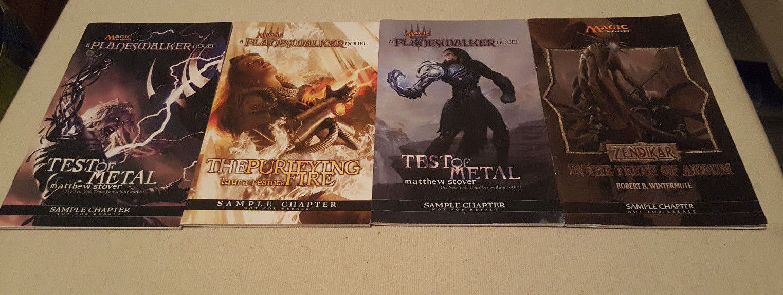 Bundle of 4 magic the gatherng planeswalker novel sample chapters