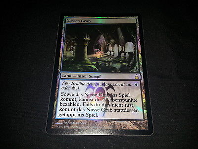 MTG 1x Ravnica rare land NM German FOIL Watery Grave ships w/ tracking