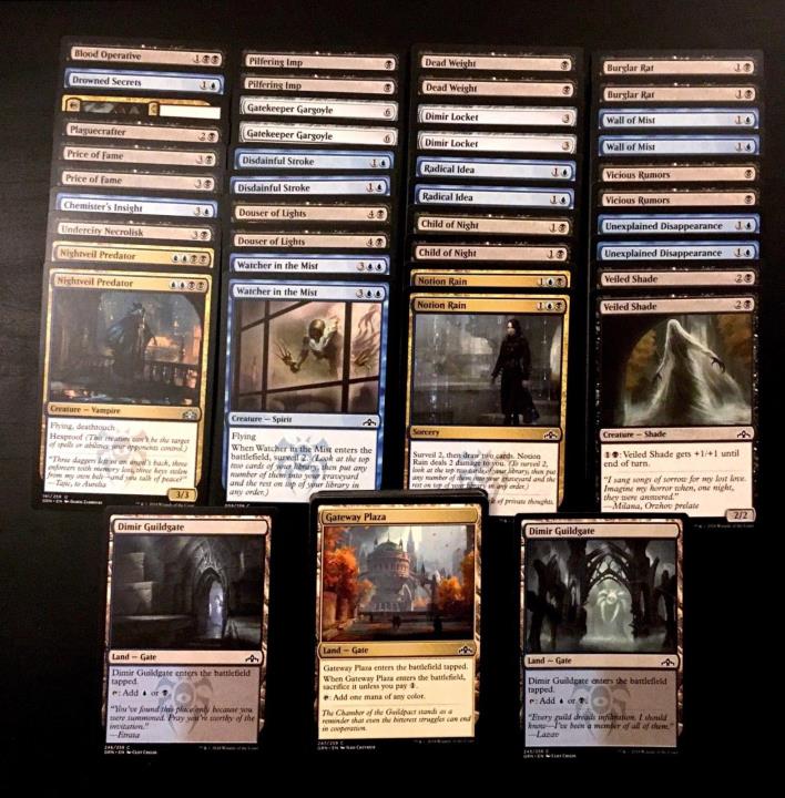 UPDATED Vampire & Ghouls Deck - Black & Blue - Guilds of Ravnica - MTG