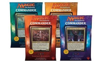 2017 Commander Deck - Complete Set Of Four Decks - English - MTG - Free Shipping
