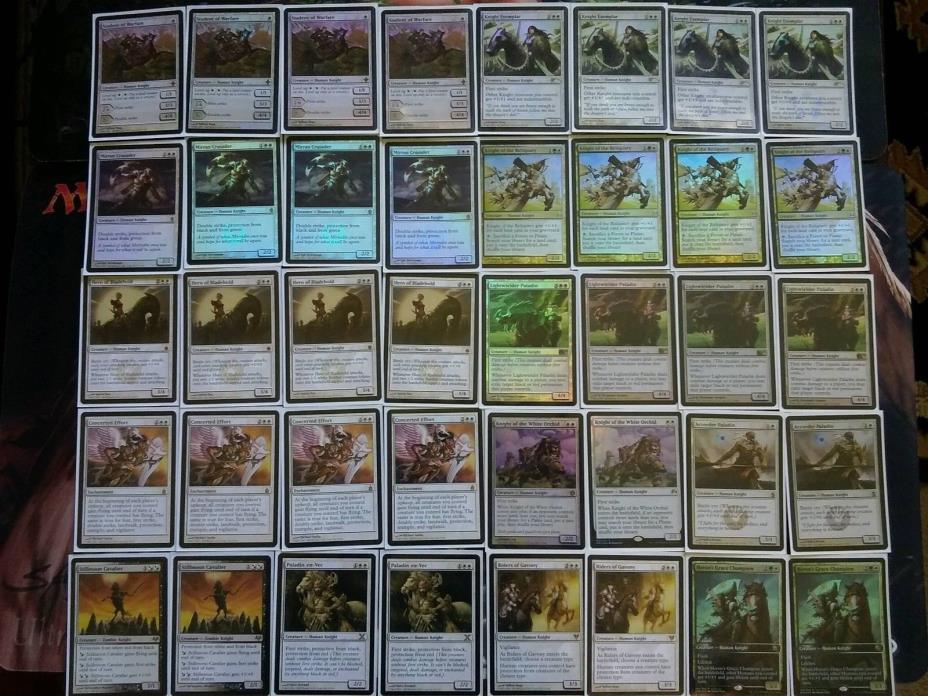 MTG Knights deck - creature based tribal 60 card magic the gathering modern deck