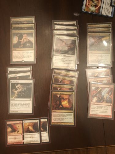 Tier 1 Magic The Gathering Modern Burn Deck/complete Sideboard Included!