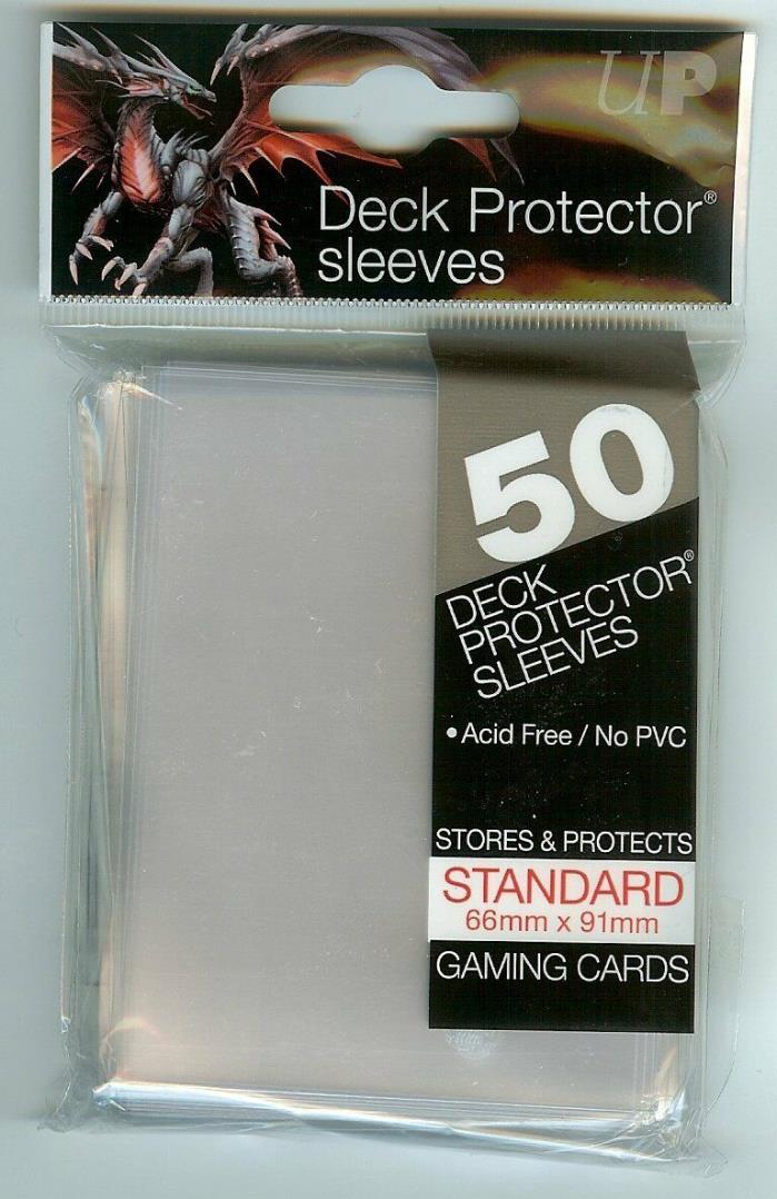 ULTRA PRO CLEAR Deck Protector Card Sleeves Magic Pokemon Standard 50 Sleeves