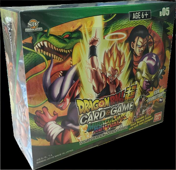 Dragon Ball Super Series 5 Boosters Miraculous Revival Sealed Box + Bonus Card