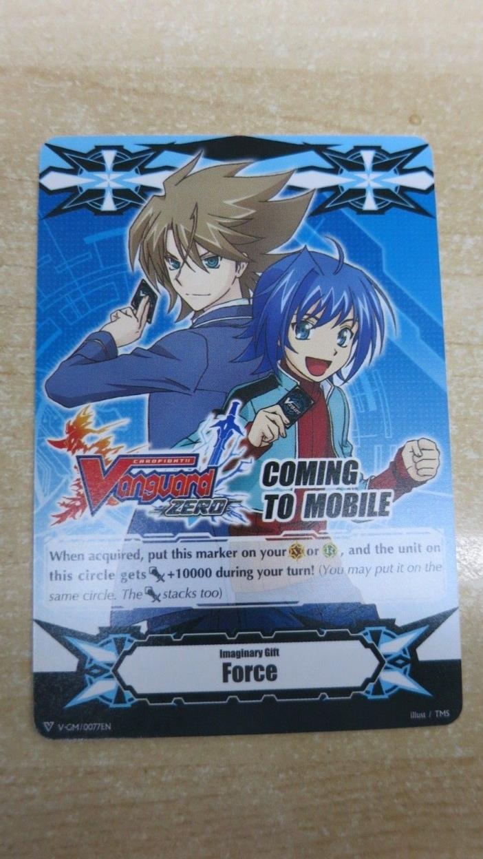 4X  ZERO IMAGINARY GIFT FORCE MARKER  CARDFIGHT VANGUARD PROMO  V-GM/0077EN