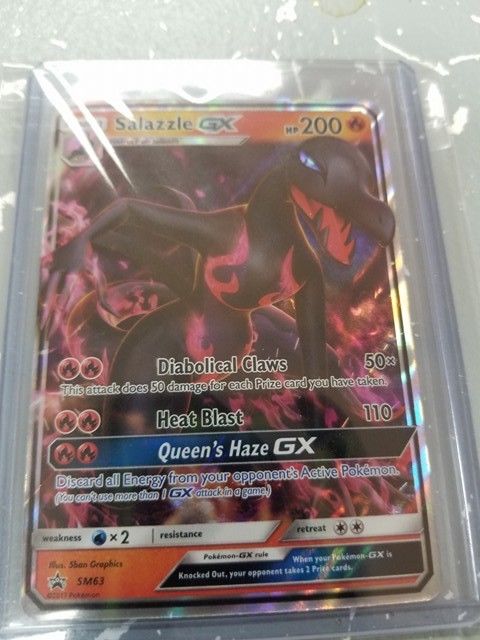 Salazzle GX -POKEMON- Sun and Moon Promo SM63 NM