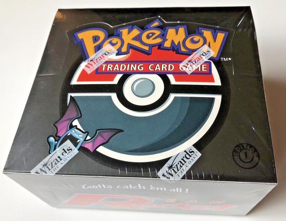 Sealed 1st Edition Team Rocket Pokemon Booster Box 36 Packs Amazing Condition!