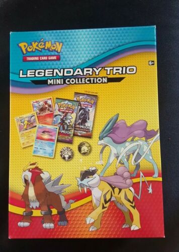 New Pokemon Legendary Trio Mini Collection Trading Cards Box Set Factory Sealed