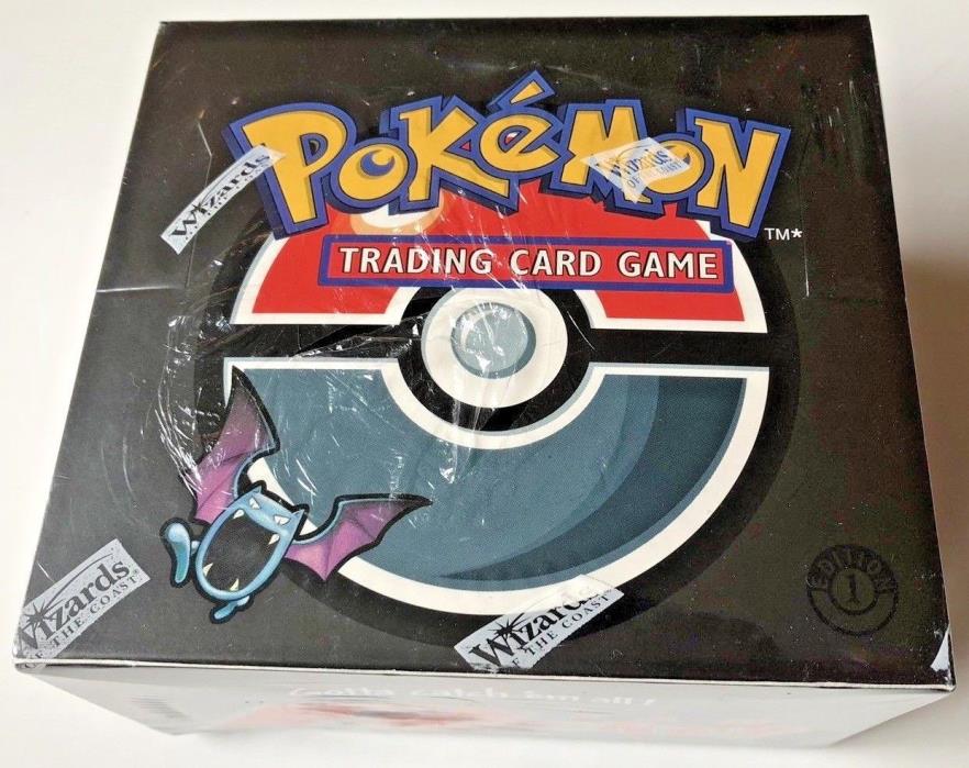 Sealed 1st Edition Team Rocket Pokemon Booster Box 36 Packs Good Condition!