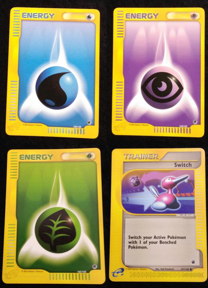 4X Pokemon Expedition Base Set 2002 Lot Switch 157 162 164 165 Mint