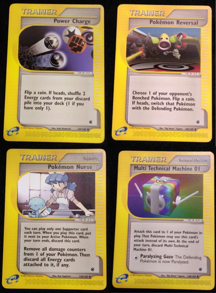 4X Pokemon Expedition Base Set 2002 Lot E-Card 147/165  147 146 145 144 Mint