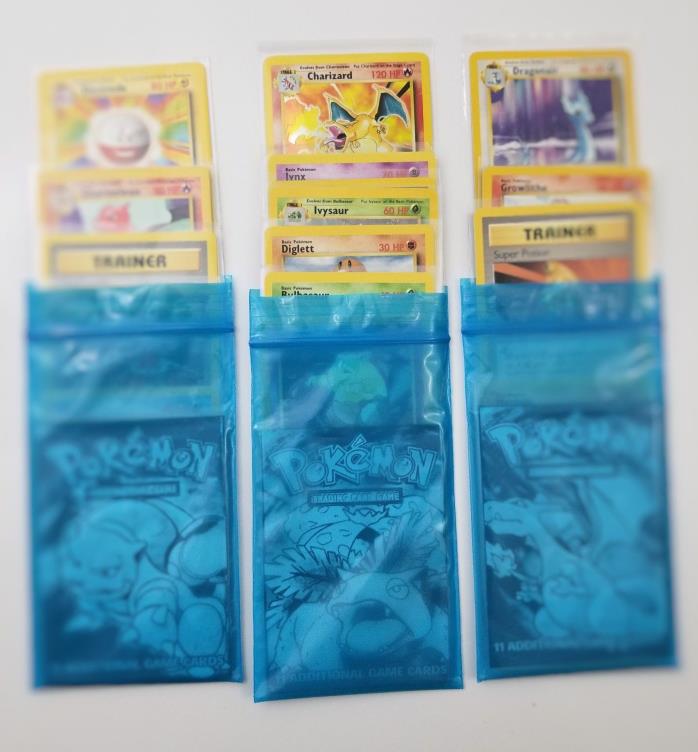 WOTC Base set Pokemon cards Booster Packs (all cards near mint/mint) Pokemon TCG