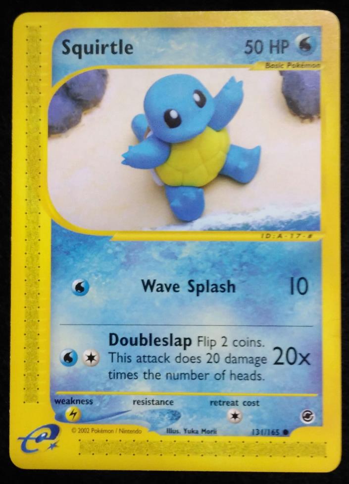 Pokemon Squirtle 131 Expedition Base Set 2002 E-Card 131/165 Mint