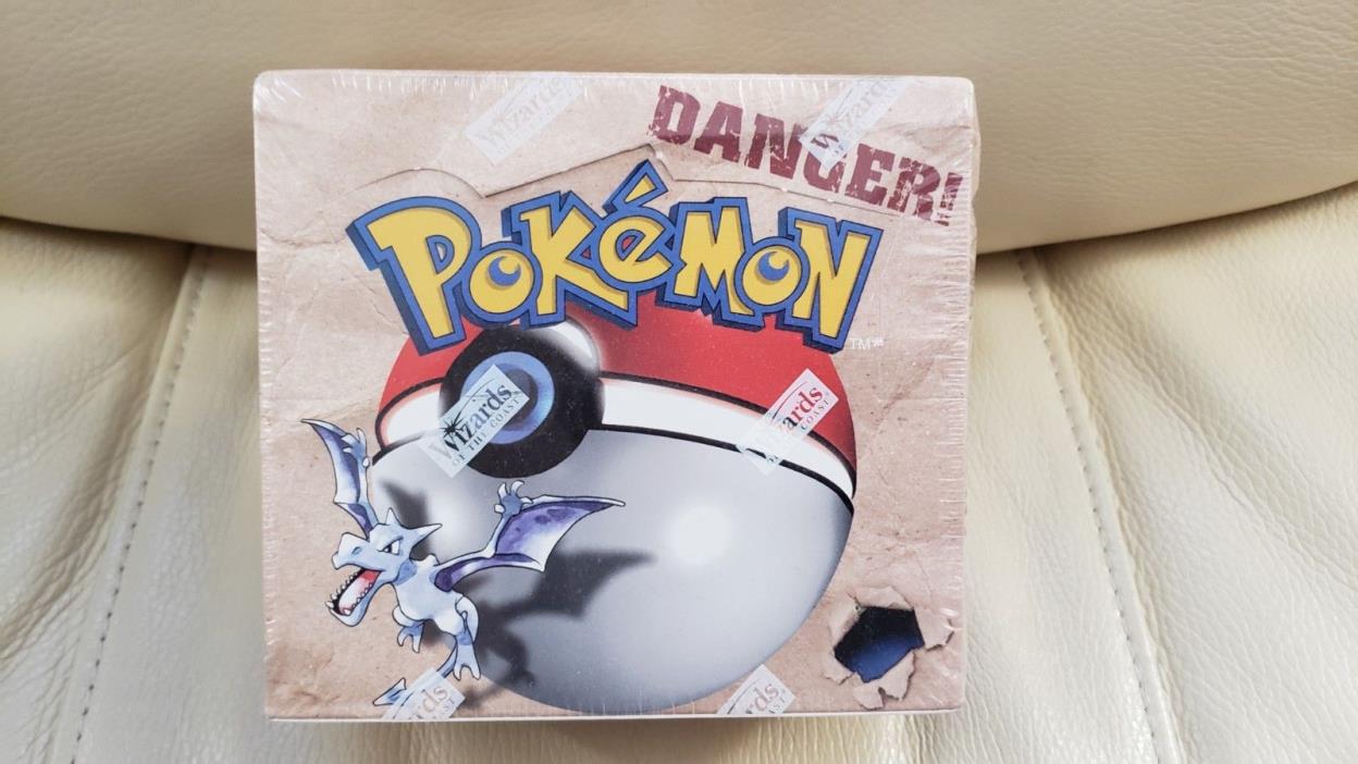 New, Sealed Pokemon Fossil Unlimited Booster Box - WOTC RARE!