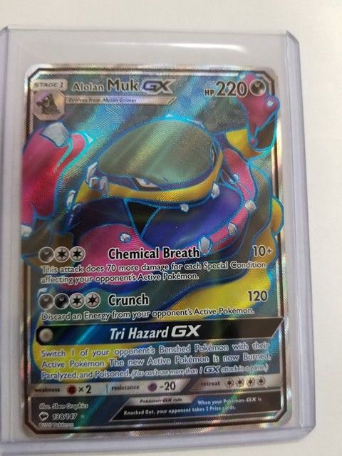 Alolan Muk GX -138/147   Ultra Rare SM Burning Shadows Pokemon NM