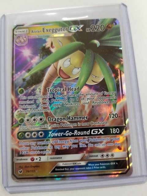 Alolan Exeggutor GX 74/111 Sun & Moon Crimson Invasion NM