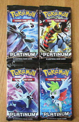 Pokemon PLATINUM Base Set Factory Sealed Booster Packs x 4