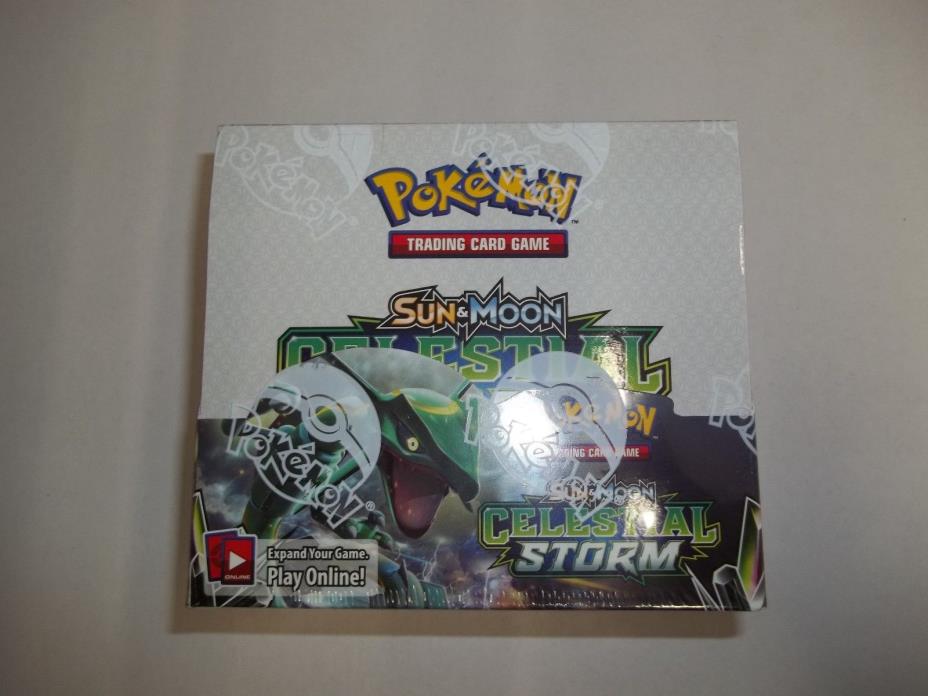 NEW - POKEMON TCG SUN AND & MOON CELESTIAL STORM BOOSTER SEALED BOX - 36 PACKS!