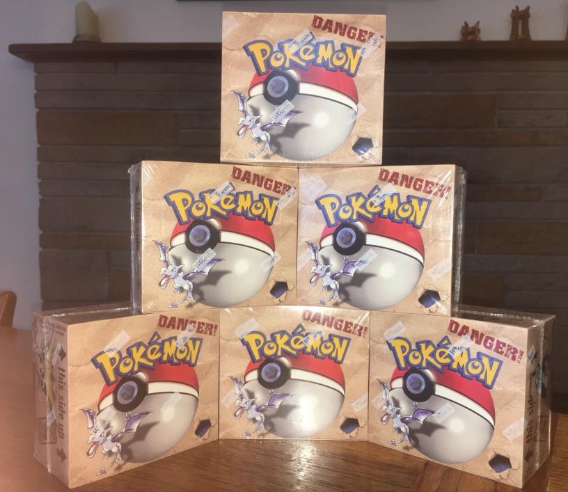 Pokémon Fossil Factory Sealed Unlimited Edition Box - 36 Booster Packs 1999 WOTC