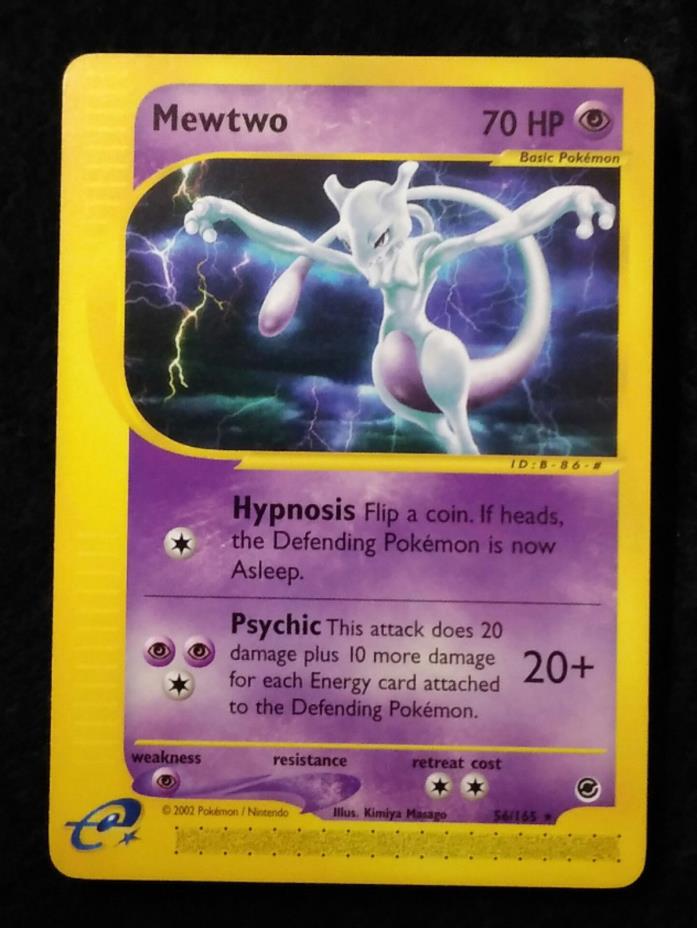 Pokemon Mewtwo 56/165 Mint From Expedition Base Set 2002 E-Card RARE